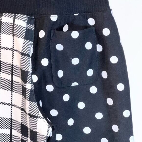 NWOT Champion Fleece Lined Winter Tights sweatpants Polka Dot Check Women s Sz S - Picture 8 of 8